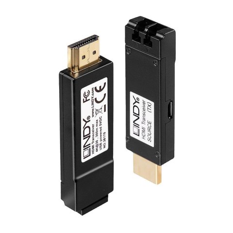 Extender HDMI LINDY 10.2G Fibre Optic 300m czarny Extender HDMI LINDY 10.2G Fibre Optic 300m czarny
