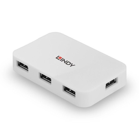 Hub USB 3.0 LINDY 4 Ports Type A to B biały Hub USB 3.0 LINDY 4 Ports Type A to B biały