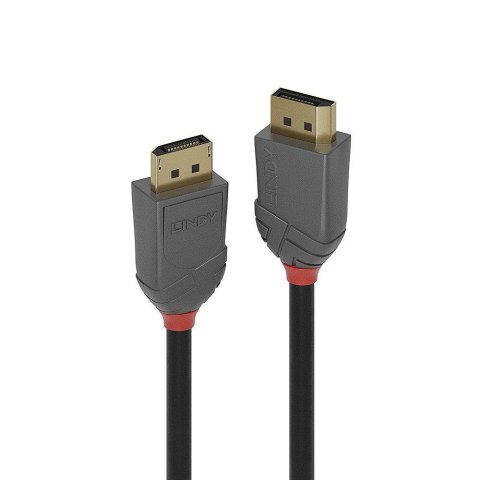 Kabel DisplayPort 1.4, LINDY Anthra Line 8K UHD M/M, czarny, 1m Kabel DisplayPort 1.4, LINDY Anthra Line 8K UHD M/M, czarny, 1m