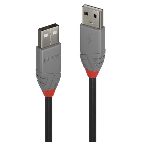 Kabel USB 2.0 LINDY Type A Cable, Anthra Line 3m Black Kabel USB 2.0 LINDY Type A Cable, Anthra Line 3m Black