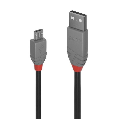 Kabel USB 2.0 LINDY Type A to Micro-B Cable, Anthra Line 2m Black Kabel USB 2.0 LINDY Type A to Micro-B Cable, Anthra Line 2m Black