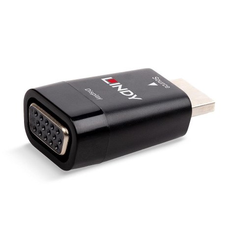 Konwerter HDMI do VGA LINDY czarny Konwerter HDMI do VGA LINDY czarny