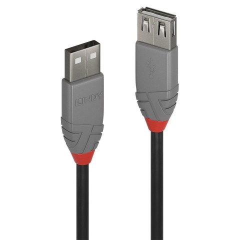 Przedłużacz USB 2.0 LINDY Type A Extension Cable, Anthra Line 2m Black Przedłużacz USB 2.0 LINDY Type A Extension Cable, Anthra Line 2m Black