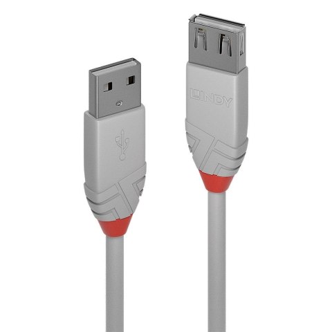 Przedłużacz USB 2.0 LINDY Type A Extension Cable, Anthra Line 3m Grey Przedłużacz USB 2.0 LINDY Type A Extension Cable, Anthra Line 3m Grey