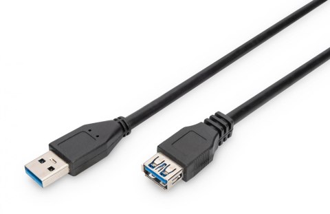 Kabel przedłużający DIGITUS USB 3.1 Gen.1 SuperSpeed 5Gbps Typ USB A/USB A M/Ż czarny 1,8m Kabel przedłużający DIGITUS USB 3.1 Gen.1 SuperSpeed 5Gbps Typ USB A/USB A M/Ż czarny 1,8m