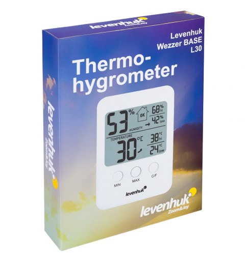 Termohigrometr Levenhuk Wezzer BASE L30, biały