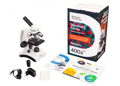 (PL) Mikroskop Discovery Femto Polar z książką