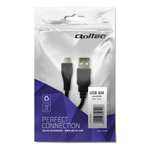 Qoltec Adapter USB A męski | micro USB B męski | 0.1m Qoltec Adapter USB A męski | micro USB B męski | 0.1m