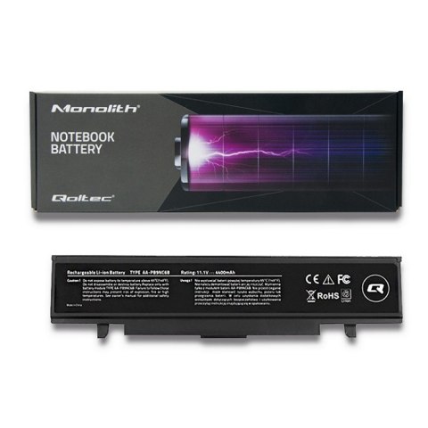 Qoltec Bateria do Samsung R580 | 4400mAh | 10.8-11.1V Qoltec Bateria do Samsung R580 | 4400mAh | 10.8-11.1V