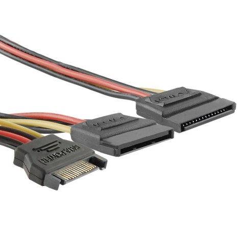 Qoltec Kabel rozgałęziacz SATA męski | 2xżeński | 0.5m Qoltec Kabel rozgałęziacz SATA męski | 2xżeński | 0.5m