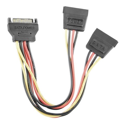 Qoltec Kabel rozgałęziacz SATA męski | 2xżeński | 0.5m Qoltec Kabel rozgałęziacz SATA męski | 2xżeński | 0.5m
