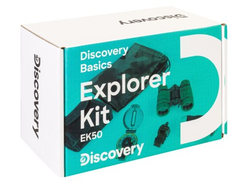 Zestaw młodego badacza Discovery Basics EK50 Lornetka, Kompas, Gwizdek, Latarka z dynamem Zestaw młodego badacza Discovery Basics EK50 Lornetka, Kompas, Gwizdek, Latarka z dynamem