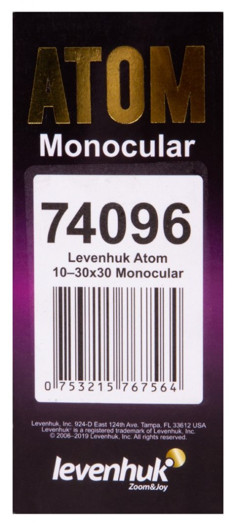 Monokular Levenhuk Atom 10-30x30 Monokular Levenhuk Atom 10-30x30