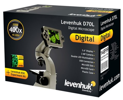 (DE) Biologiczny mikroskop cyfrowy Levenhuk D70L (DE) Biologiczny mikroskop cyfrowy Levenhuk D70L