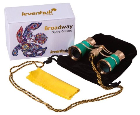 Lornetka teatralna Levenhuk Broadway 325C Lime/Limonka z łańcuszkiem