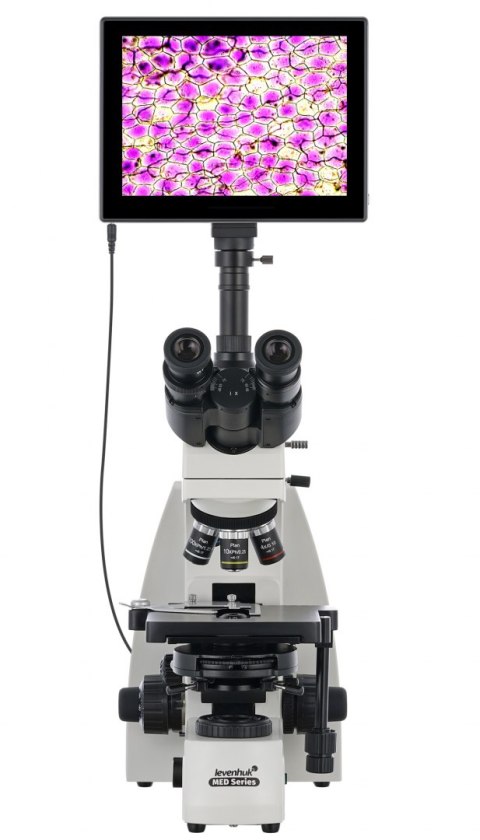Trójokularowy mikroskop cyfrowy Levenhuk MED D45T LCD Trójokularowy mikroskop cyfrowy Levenhuk MED D45T LCD
