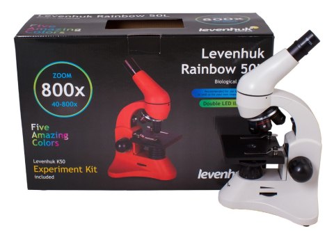 (IT) Mikroskop Levenhuk Rainbow 50L Moonstone\Kamień Księżycowy (IT) Mikroskop Levenhuk Rainbow 50L Moonstone\Kamień Księżycowy