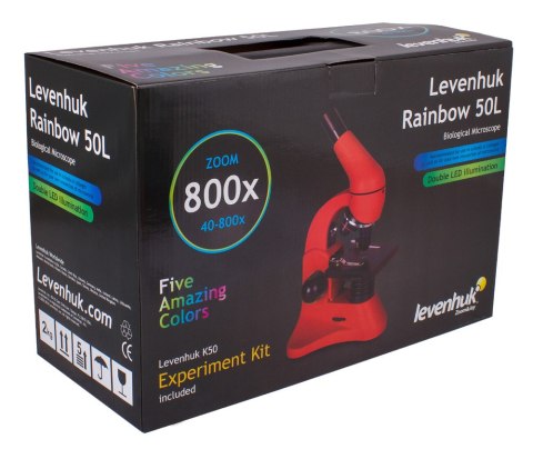 (CZ) Mikroskop Levenhuk Rainbow 50L Orange\Pomarańcza