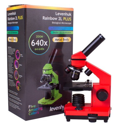 (EN) Mikroskop Levenhuk Rainbow 2L PLUS Orange\Pomarańcza