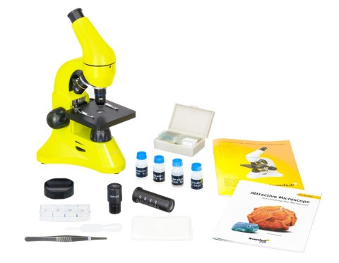 (EN) Mikroskop Levenhuk Rainbow 50L Lime\Limonka
