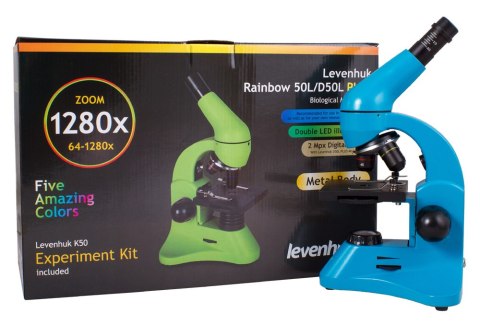 (EN) Mikroskop Levenhuk Rainbow 50L PLUS Azure\Lazur