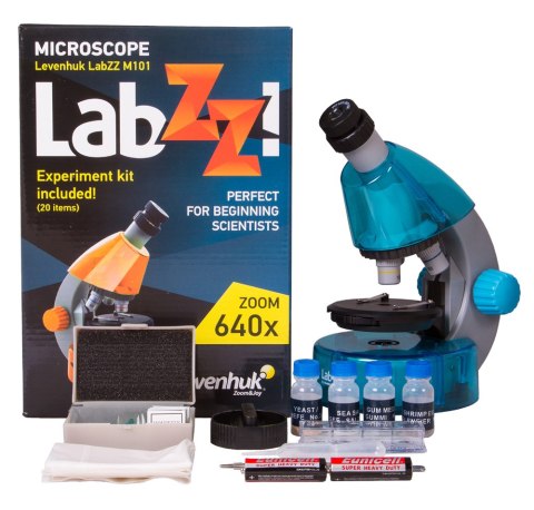 (BG) Mikroskop Levenhuk LabZZ M101 Azure\Lazur