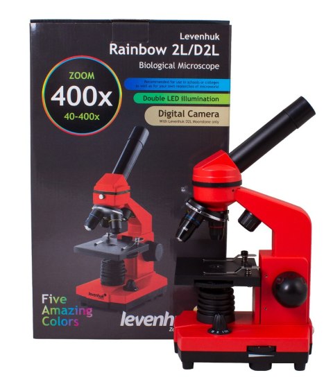 (BG) Mikroskop Levenhuk Rainbow 2L Orange\Pomarańcza