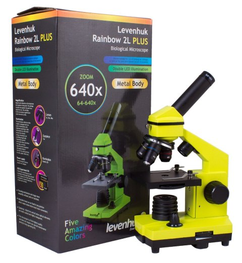 (BG) Mikroskop Levenhuk Rainbow 2L PLUS Lime\Limonka