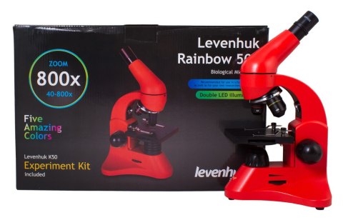 (BG) Mikroskop Levenhuk Rainbow 50L Orange\Pomarańcza