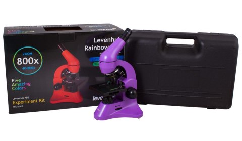 (ES) Mikroskop Levenhuk Rainbow 50L Amethyst\Ametyst