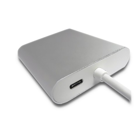 Qoltec Adapter USB 3.1 typ C męski | HDMI A żeński + USB 3.0 A żeński + RJ45 żeński + PD Qoltec Adapter USB 3.1 typ C męski | HDMI A żeński + USB 3.0 A żeński + RJ45 żeński + PD