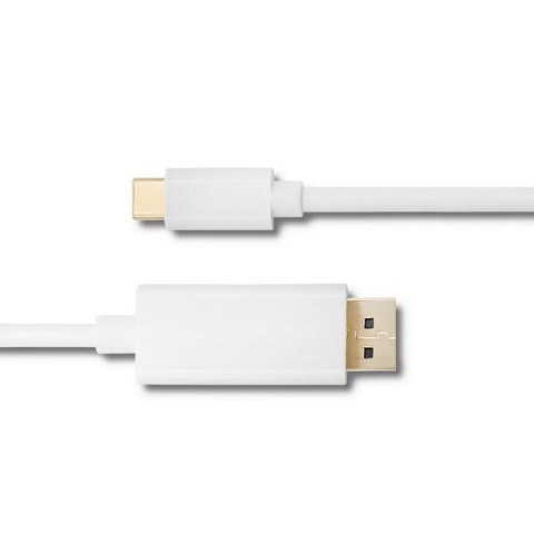 Qoltec DisplayPort Alternate mode | USB 3.1 typ C męski | Displayport męski | 5K | 1m Qoltec DisplayPort Alternate mode | USB 3.1 typ C męski | Displayport męski | 5K | 1m