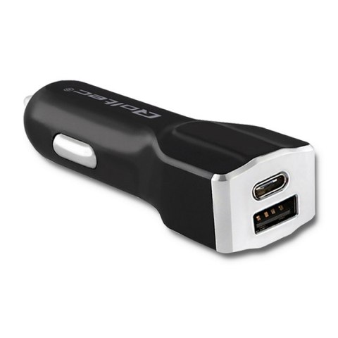 Qoltec Inteligentna Ładowarka samochodowa 12-24V | 27W | 5V | 3A | USB 2.0 + USB typ C Qoltec Inteligentna Ładowarka samochodowa 12-24V | 27W | 5V | 3A | USB 2.0 + USB typ C