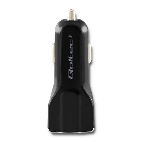 Qoltec Inteligentna Ładowarka samochodowa 12-24V | 27W | 5V | 3A | USB 2.0 + USB typ C Qoltec Inteligentna Ładowarka samochodowa 12-24V | 27W | 5V | 3A | USB 2.0 + USB typ C