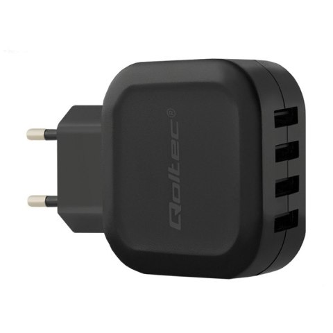 Qoltec Inteligentna Ładowarka sieciowa 24W | 5V | 4.8A | 4xUSB Qoltec Inteligentna Ładowarka sieciowa 24W | 5V | 4.8A | 4xUSB