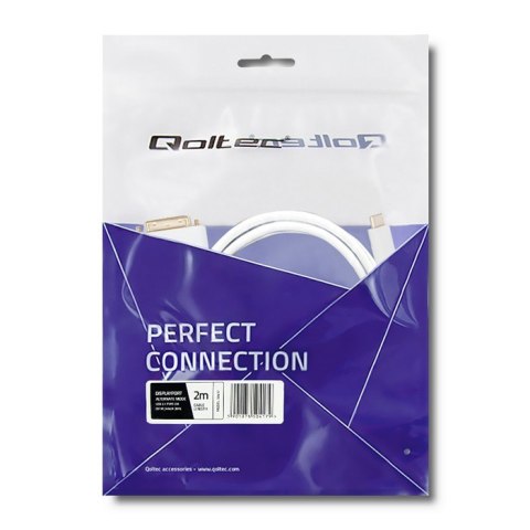Qoltec Kabel USB 3.1 typ C męski/ DVI męski | 4K | Alternate mode | 2m Qoltec Kabel USB 3.1 typ C męski/ DVI męski | 4K | Alternate mode | 2m