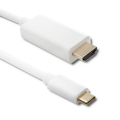 Qoltec Kabel USB 3.1 typ C męski/ HDMI A męski | 4K | Alternate mode | 1m Qoltec Kabel USB 3.1 typ C męski/ HDMI A męski | 4K | Alternate mode | 1m