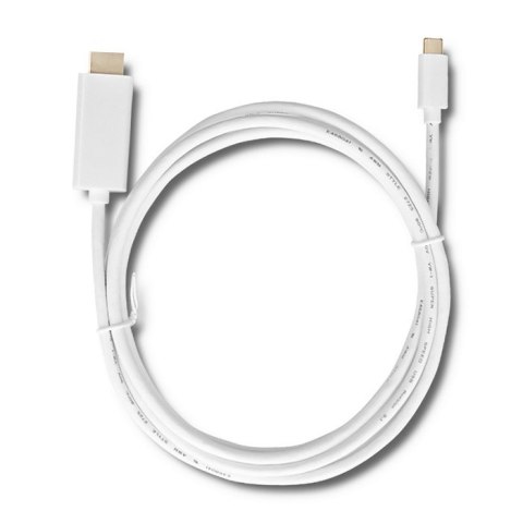 Qoltec Kabel USB 3.1 typ C męski/ HDMI A męski | 4K | Alternate mode | 2m Qoltec Kabel USB 3.1 typ C męski/ HDMI A męski | 4K | Alternate mode | 2m