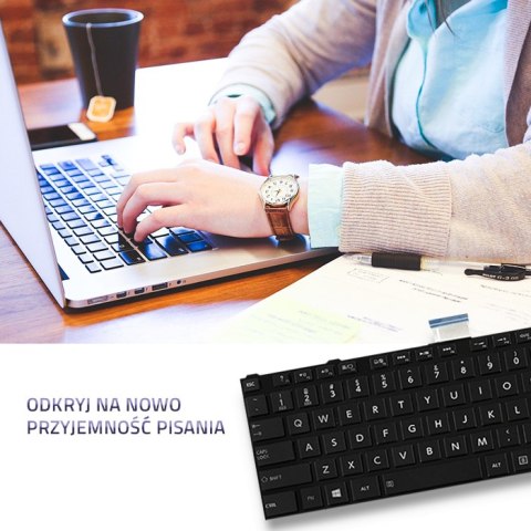 Qoltec Klawiatura do Toshiba Satellite C850 | L850 | czarny | +ramka Qoltec Klawiatura do Toshiba Satellite C850 | L850 | czarny | +ramka
