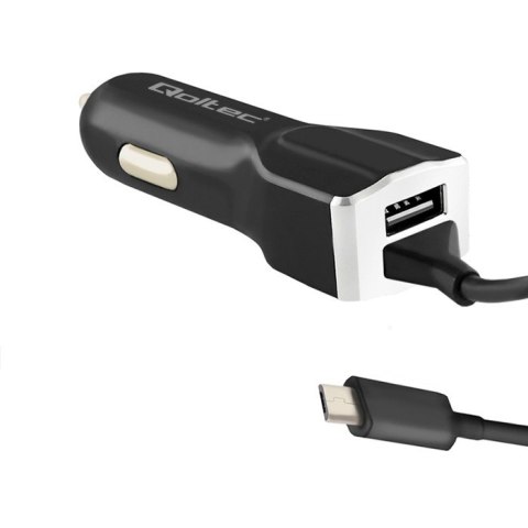 Qoltec Ładowarka samochodowa 12-24V | 17W | 5V | 3.4A | USB + kabel Micro USB Qoltec Ładowarka samochodowa 12-24V | 17W | 5V | 3.4A | USB + kabel Micro USB