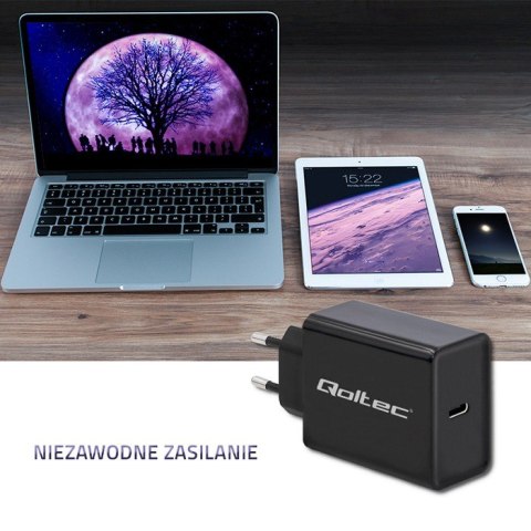 Qoltec Ładowarka sieciowa 30W | 5-20V | 1.5-3A | USB typ C | PD Qoltec Ładowarka sieciowa 30W | 5-20V | 1.5-3A | USB typ C | PD