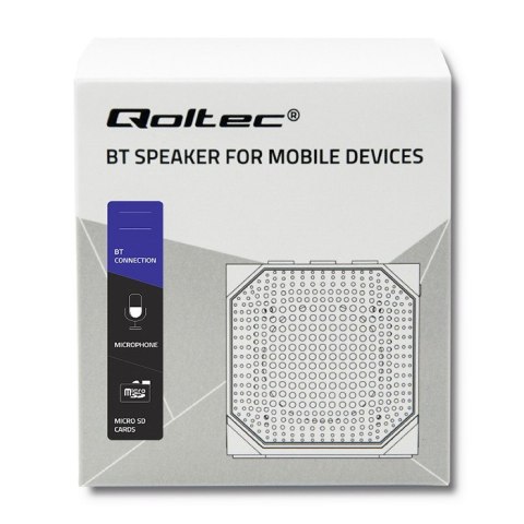 Qoltec Przenośny głośnik Bluetooth 3W | Double speaker | czarny! Qoltec Przenośny głośnik Bluetooth 3W | Double speaker | czarny!