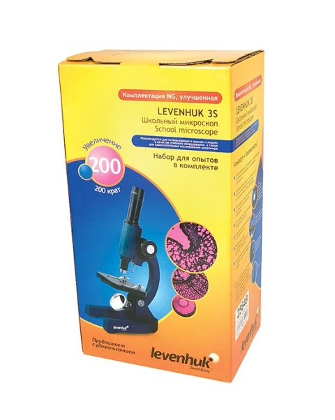(RU) Monokularowy mikroskop Levenhuk 3S NG (RU) Monokularowy mikroskop Levenhuk 3S NG