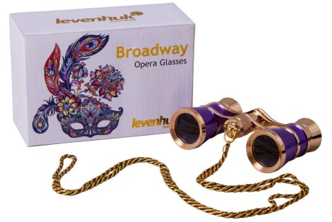 Lornetka teatralna Levenhuk Broadway 325C Amethyst/Ametyst z łańcuszkiem