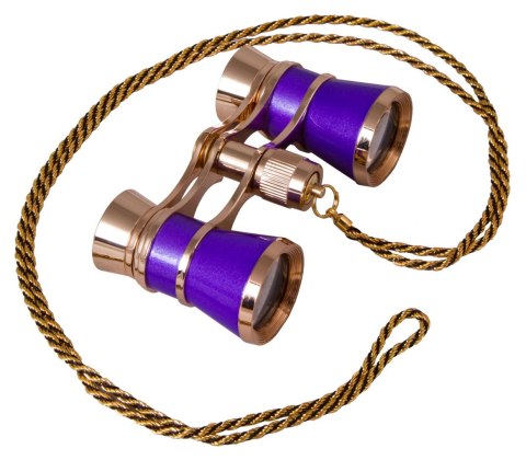 Lornetka teatralna Levenhuk Broadway 325C Amethyst/Ametyst z łańcuszkiem