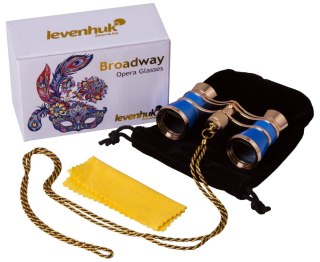 Lornetka teatralna Levenhuk Broadway 325C Blue Wave/Niebieskie morze z łańcuszkiem