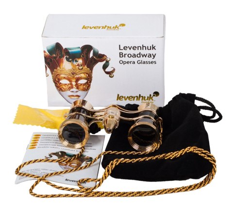 Lornetka teatralna Levenhuk Broadway 325F (biała, z oświetleniem LED i łańcuszkiem) Lornetka teatralna Levenhuk Broadway 325F (biała, z oświetleniem LED i łańcuszkiem)