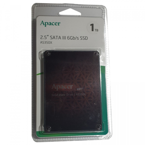 Dysk SSD Apacer AS350X 1TB SATA3 2,5" (560/540 MB/s) 7mm, TLC 3D NAND Dysk SSD Apacer AS350X 1TB SATA3 2,5" (560/540 MB/s) 7mm, TLC 3D NAND