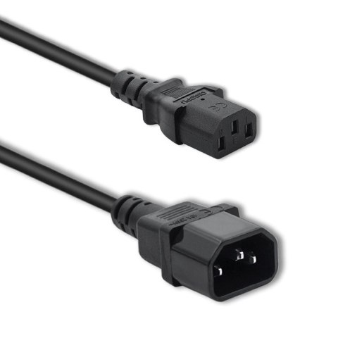 Qoltec Kabel zasilający do UPS | C13/C14 | 3x1.5mm² | 1.8m Qoltec Kabel zasilający do UPS | C13/C14 | 3x1.5mm² | 1.8m