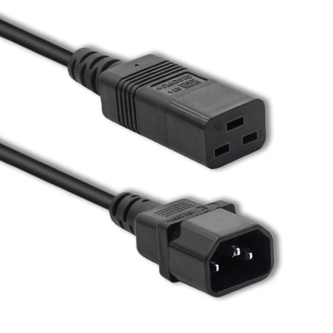 Qoltec Kabel zasilający do UPS | C14/C19 | 2m Qoltec Kabel zasilający do UPS | C14/C19 | 2m